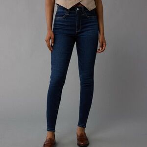 American Eagle Outfitters High Rise Dark Blue Jeans